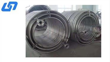 Rheiddiadur tiwb Titaniwm helical dwbl